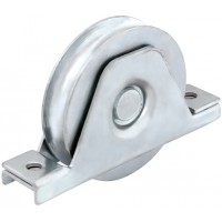 Roda "U" p/ Parafusar 1 Rolamento Galvanizada U1A 100x20mm 203.0036